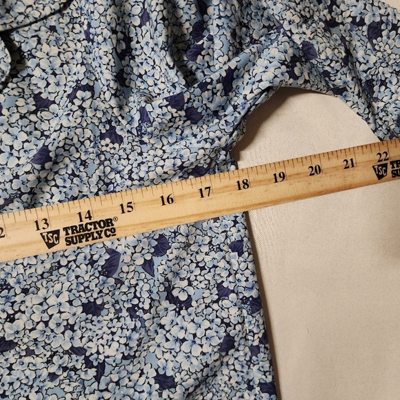 Tuckernuck Hydrangea Dress Blue & White XXS - Picture 7 of 9